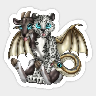 Chimera Cubs: Snow Leopard Sticker